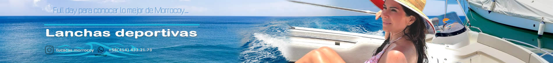 lancha deportiva en Tucacas parque nacional Morrocoy